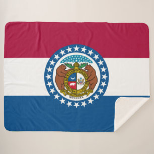 Staatsflagge in Missouri Sherpadecke
