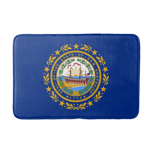 Staatsflagge in New Hampshire Badematte (Vorderseite)