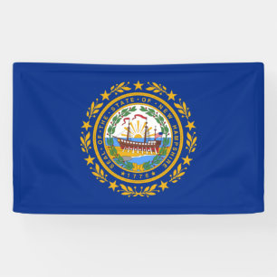Staatsflagge in New Hampshire Banner