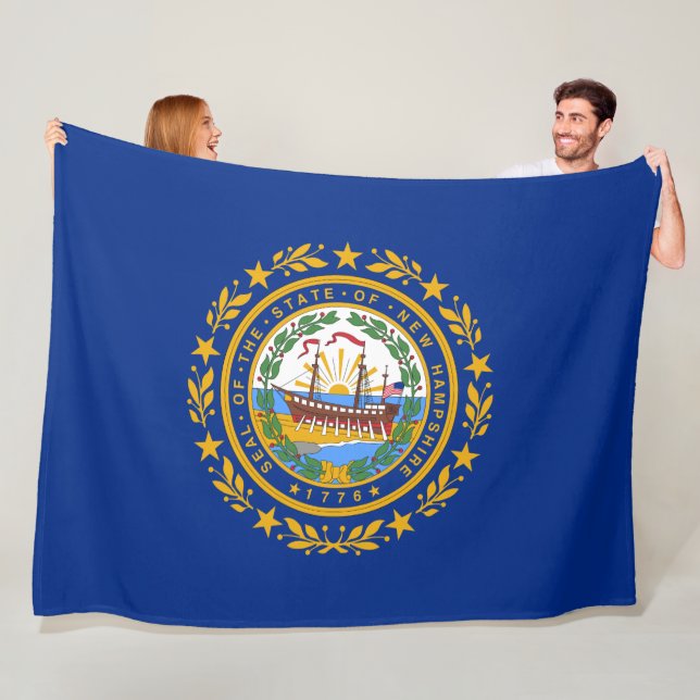 Staatsflagge in New Hampshire Fleecedecke (Beispiel)
