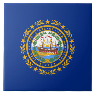 Staatsflagge in New Hampshire Fliese