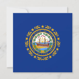 Staatsflagge in New Hampshire Karte