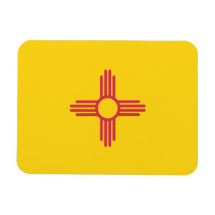 Staatsflagge in New Mexico, USA Magnet