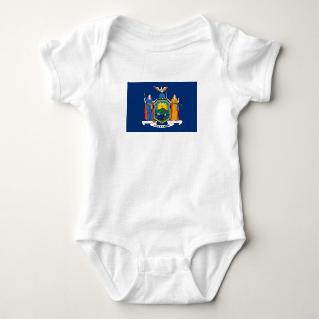 Staatsflagge in New York Baby Strampler (Vorderseite)