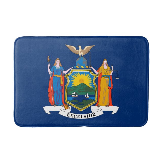 Staatsflagge in New York Badematte (Vorderseite)