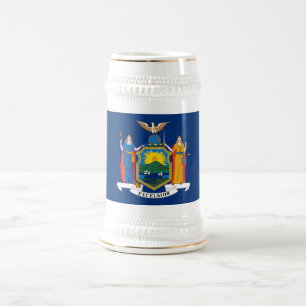 Staatsflagge in New York Bierglas