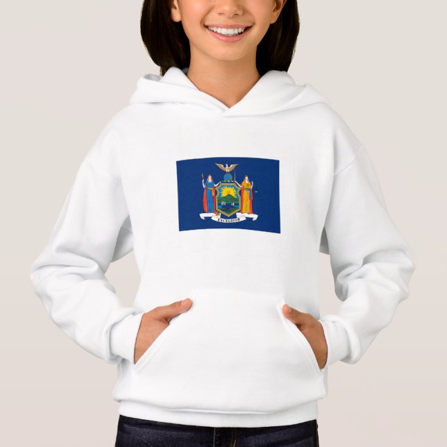 Staatsflagge in New York Hoodie (Vorderseite)