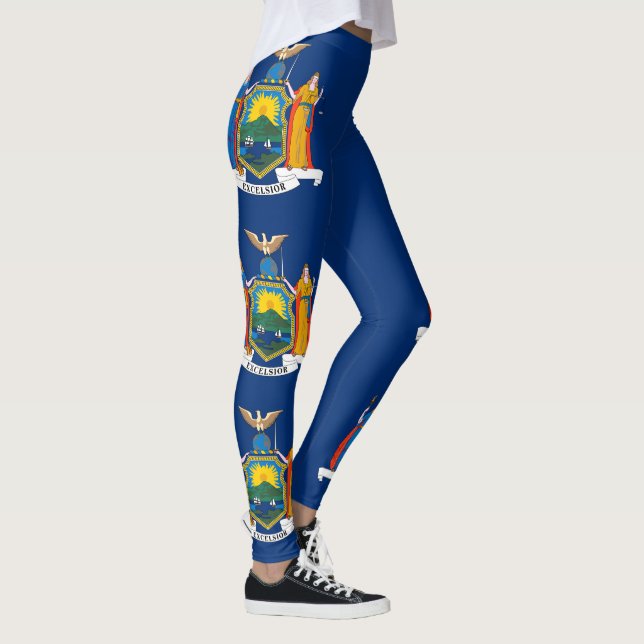 Staatsflagge in New York Leggings (Rechts)