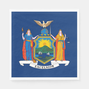 Staatsflagge in New York Serviette