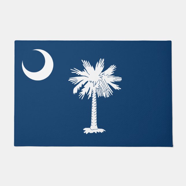 Staatsflagge in South Carolina Fußmatte (Vorderseite)