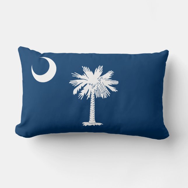Staatsflagge in South Carolina Lendenkissen (Vorderseite)