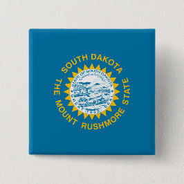 Staatsflagge in Süddakota Button