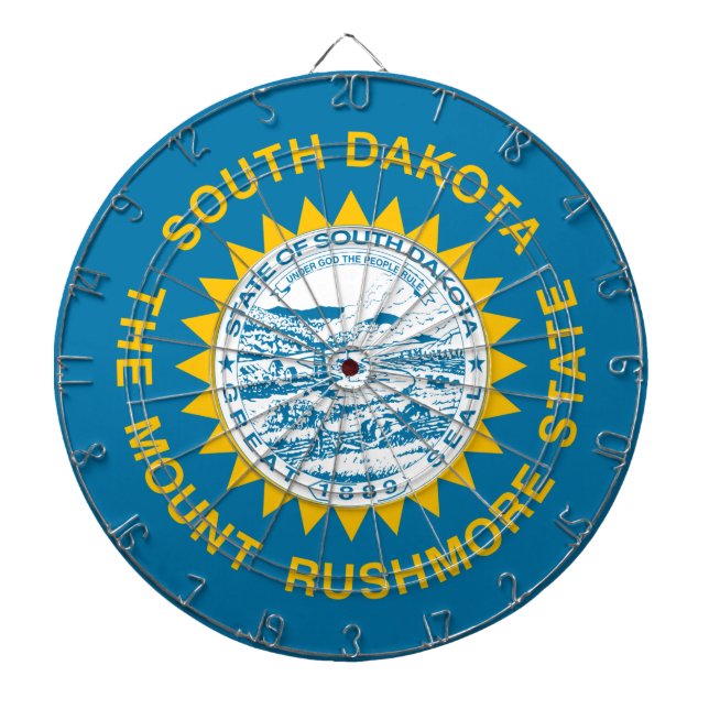 Staatsflagge in Süddakota Dartscheibe (vorne)