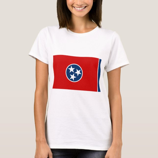 Staatsflagge in Tennessee T-Shirt (Vorderseite)
