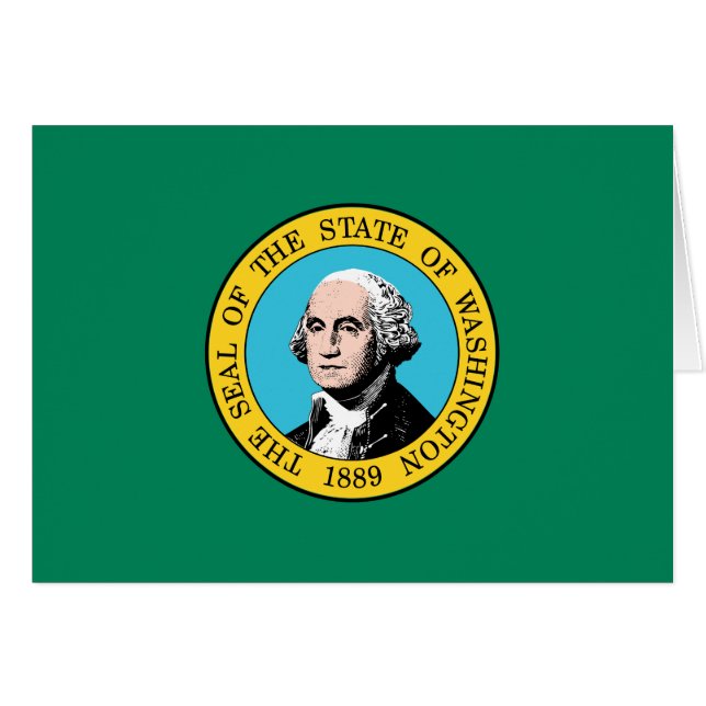 Staatsflagge in Washington (Vorderseite (Horizontal))