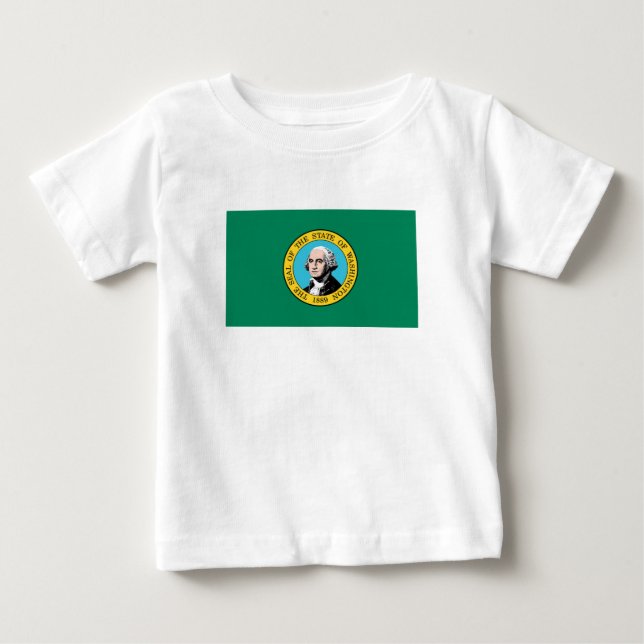 Staatsflagge in Washington Baby T-shirt (Vorderseite)