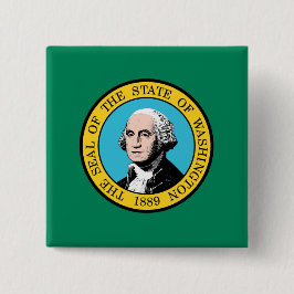 Staatsflagge in Washington Button