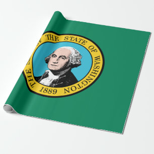 Staatsflagge in Washington Geschenkpapier