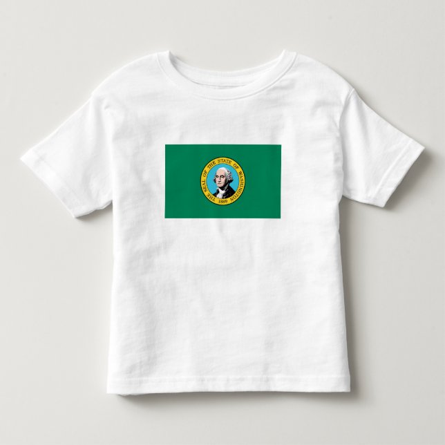 Staatsflagge in Washington Kleinkind T-shirt (Vorderseite)