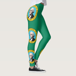 Staatsflagge in Washington Leggings