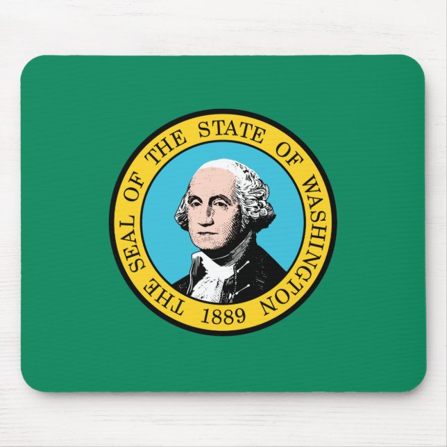 Staatsflagge in Washington Mousepad (Vorne)