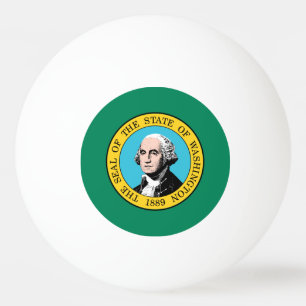 Staatsflagge in Washington Tischtennisball