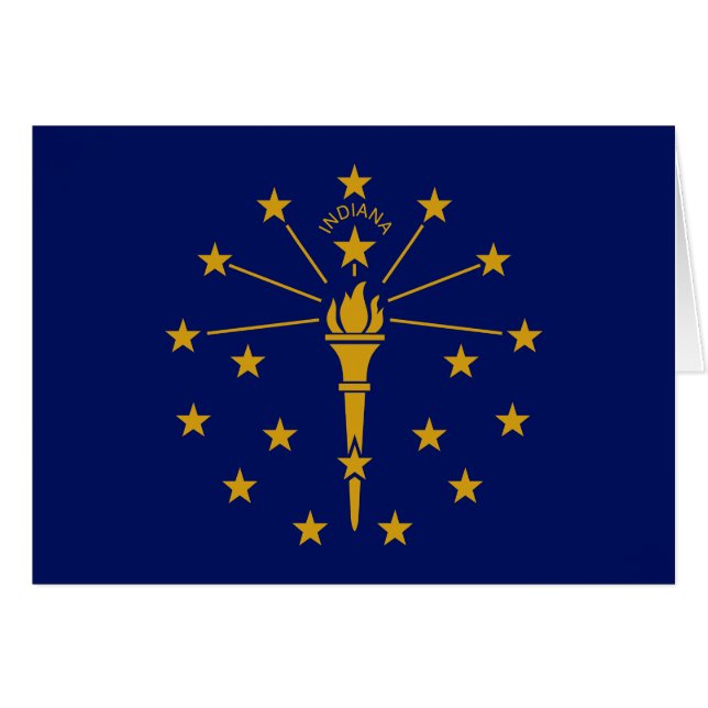 Staatsflagge Indiana (Vorderseite (Horizontal))