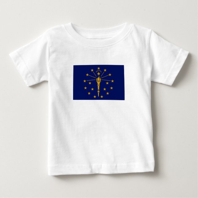 Staatsflagge Indiana Baby T-shirt (Vorderseite)