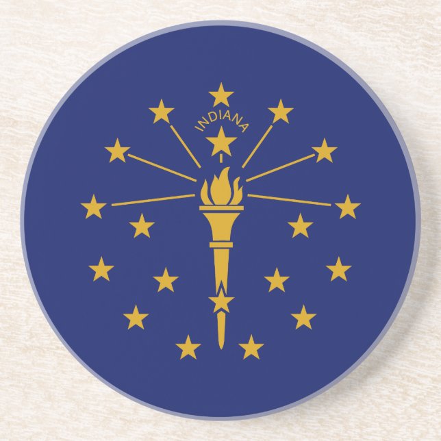 Staatsflagge Indiana Getränkeuntersetzer (Vorne)