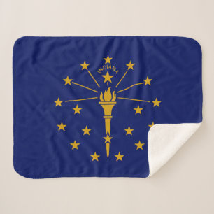 Staatsflagge Indiana Sherpadecke