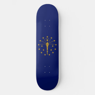 Staatsflagge Indiana Skateboard