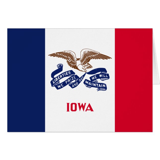 Staatsflagge Iowa (Vorderseite (Horizontal))