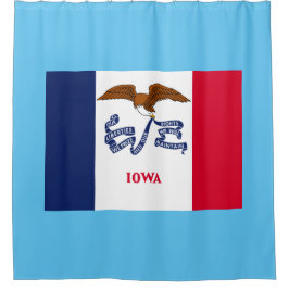 Staatsflagge Iowa Duschvorhang