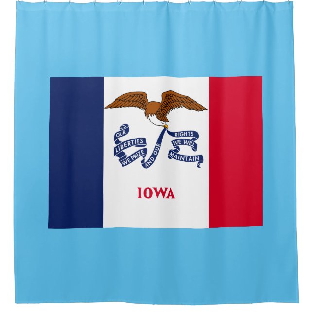 Staatsflagge Iowa Duschvorhang (Vorderseite)
