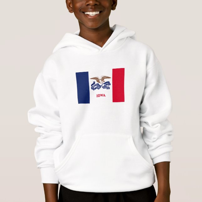 Staatsflagge Iowa Hoodie (Vorderseite)