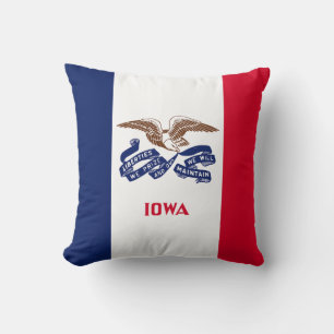 Staatsflagge Iowa Kissen