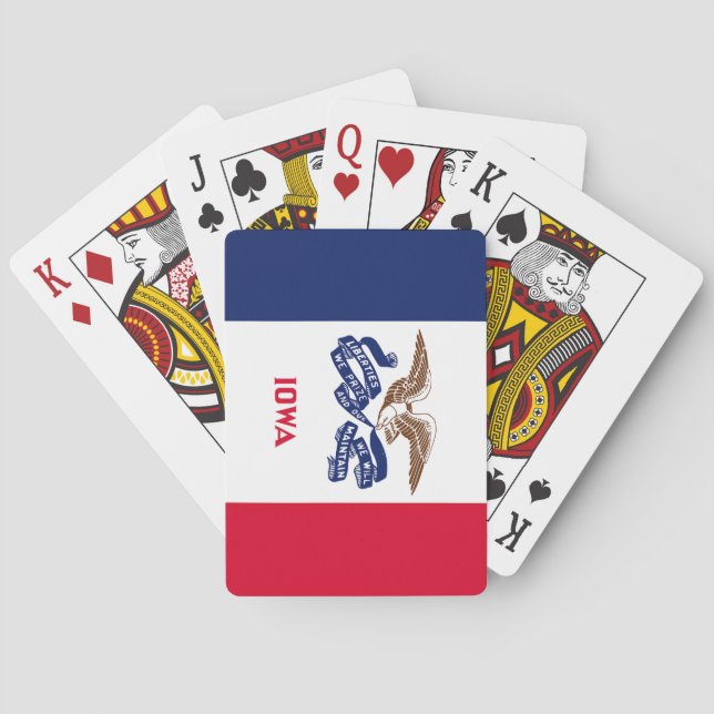 Staatsflagge Iowa Spielkarten (Rückseite)