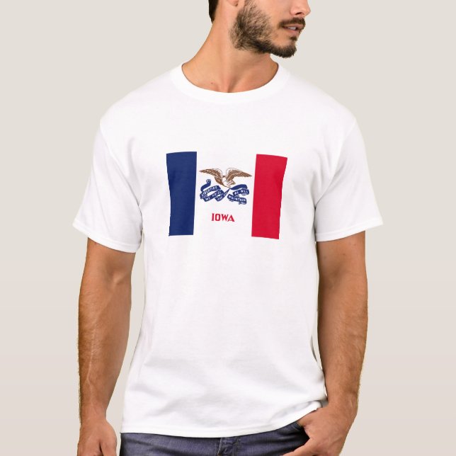 Staatsflagge Iowa T-Shirt (Vorderseite)