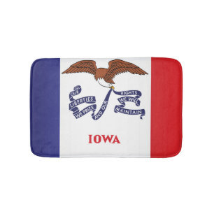 Staatsflagge Iowa, USA Badematte