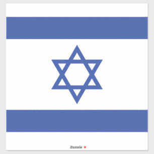 Staatsflagge Israels, Davidstern Judentum jüdisch Aufkleber