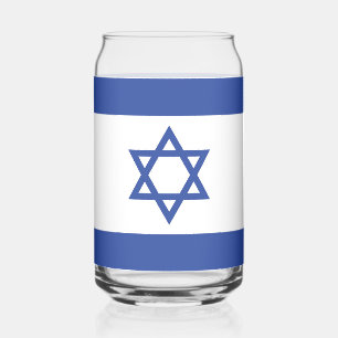 Staatsflagge Israels, Davidstern Judentum jüdisch Dosenglas