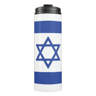 Staatsflagge Israels, Davidstern Judentum jüdisch Thermosbecher