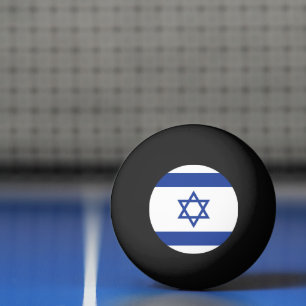 Staatsflagge Israels, Davidstern Judentum jüdisch Tischtennisball