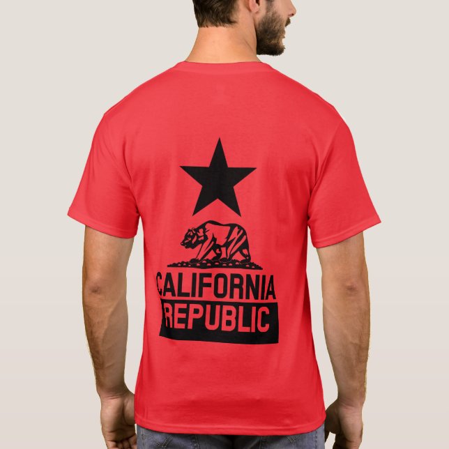 Staatsflagge KALIFORNIEN T-Shirt (Rückseite)