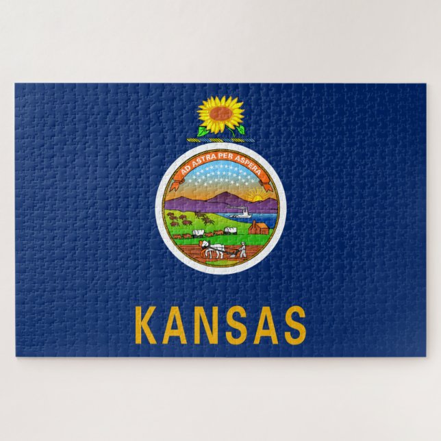 Staatsflagge Kansas (Horizontal)