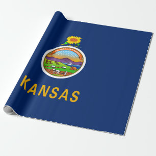 Staatsflagge Kansas Geschenkpapier