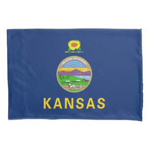 Staatsflagge Kansas Kissenbezug
