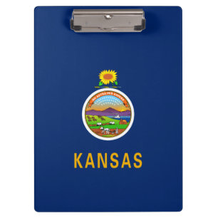 Staatsflagge Kansas Klemmbrett