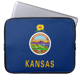Staatsflagge Kansas Laptopschutzhülle
