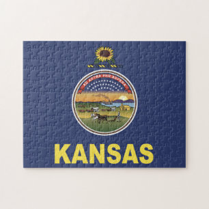 Staatsflagge Kansas, USA